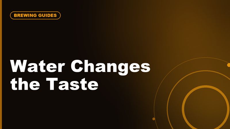 Water Quality for Coffee: Why Your Tap Water Changes the Taste